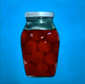 Jar of Cherries II  10x10  2001